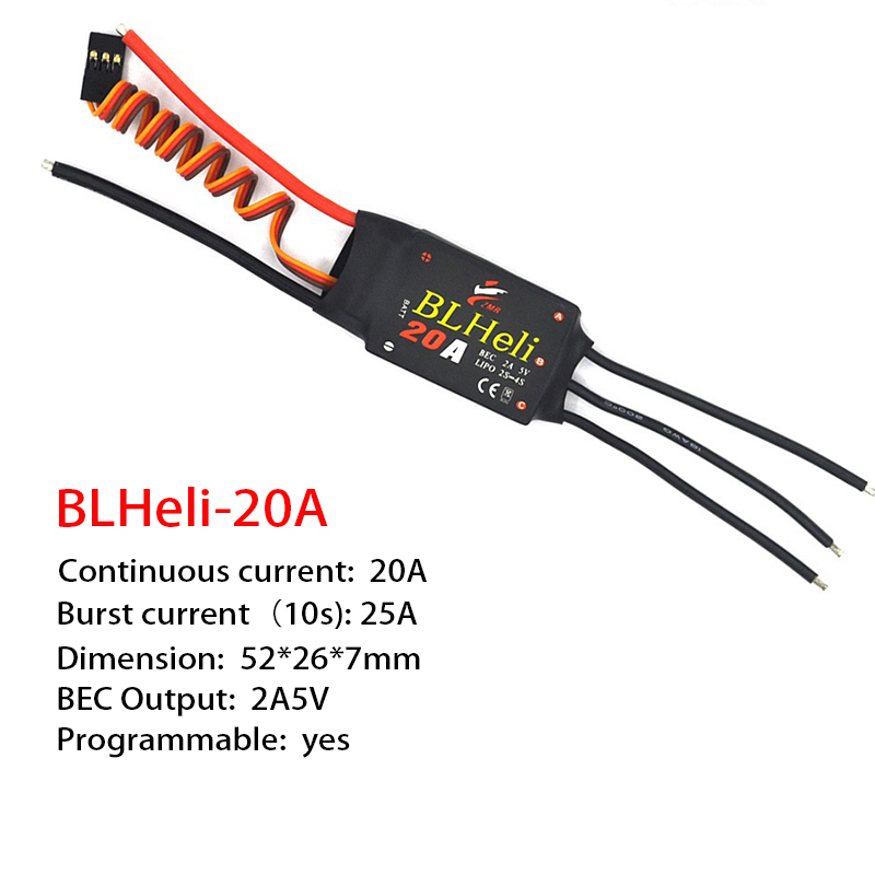 1-3Pcs Brushless ESC BLHeli 20 - Drone Motor recension och pris