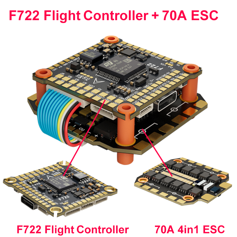 DAKEFPV F722 60A Stack ICM4268 - Drone Power Distribution Board recension och pris