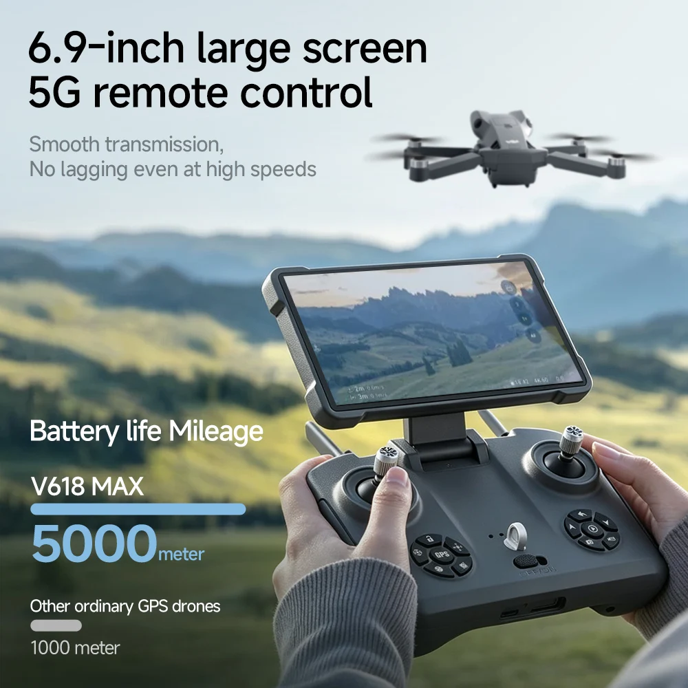 4K 6K 8K Camera V618 MAX GPS D - Drone Gps Mount recension och pris