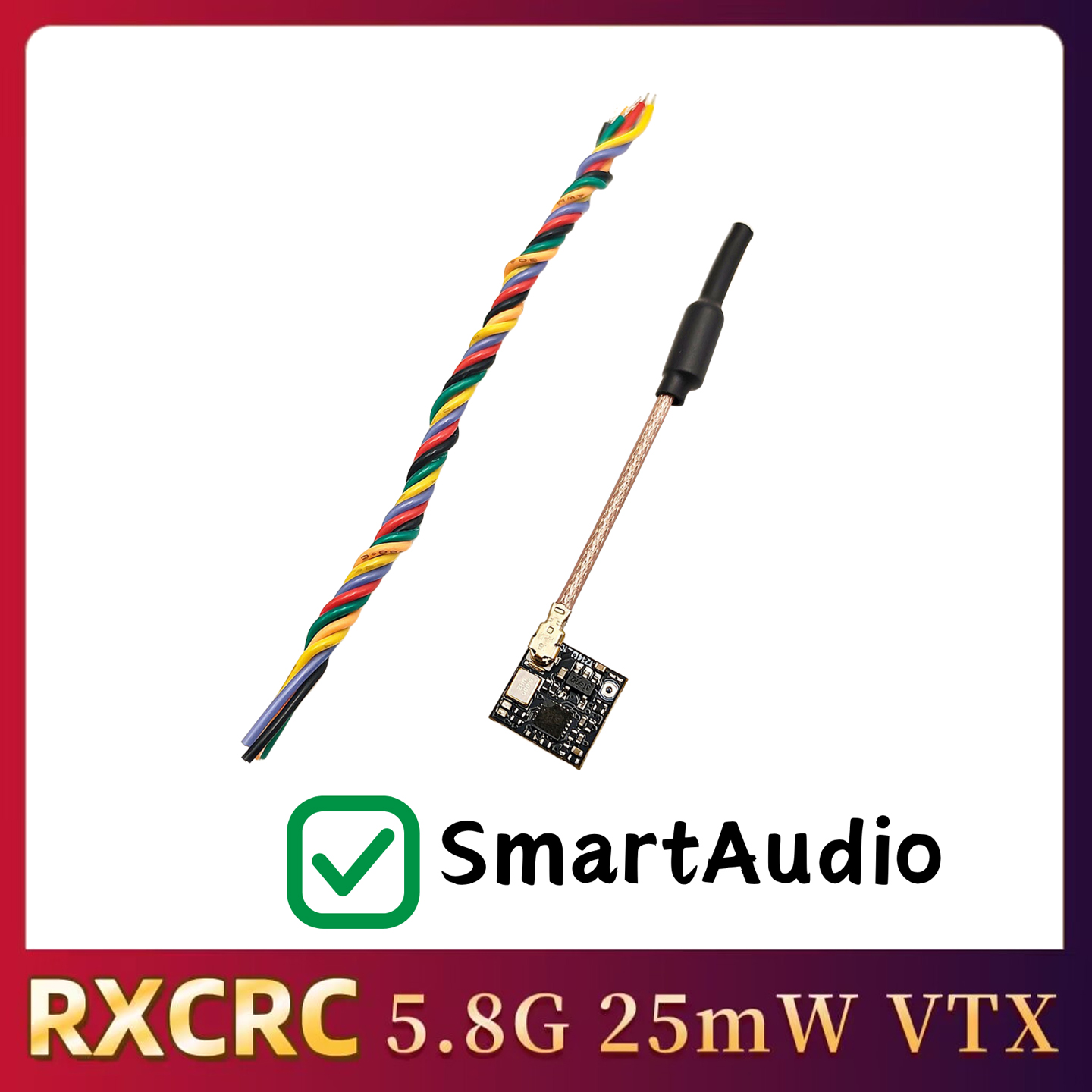 RXCRC 5.8GHz 48CH FPV 25mW Ana - Drone Frame recension och pris